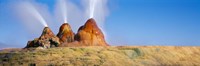 Water Erupting from Rocks, Fly Geyser, Black Rock Desert, Nevada Fine Art Print