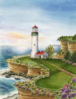 Lighthouse Sunset Fine Art Print
