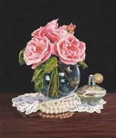 Roses, Perfume and Lace Fine Art Print
