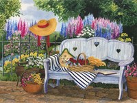 Garden Bench Framed Print