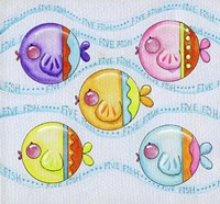 Five Fish Fine Art Print