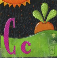 C for Carrots Fine Art Print