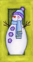 Holiday Wishes Snowman Fine Art Print