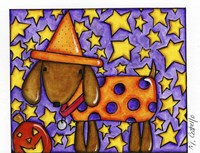 Halloween Dog Fine Art Print