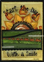 Pumpkin Sunrise With Words Fine Art Print