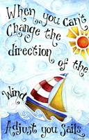 Adjust Your Sail(Words) Fine Art Print