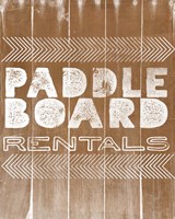 Paddle Board Rentals Fine Art Print