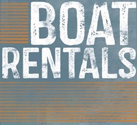 Boat Rentals Framed Print