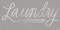 Laundry Chalkboard - Gray Fine Art Print