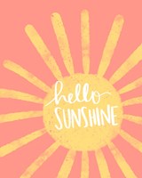 Coral Sunshine Fine Art Print