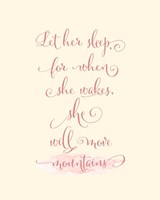 Let Her Sleep Fine Art Print