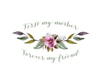 First My Mother Fine Art Print