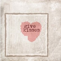 Give Kisses Framed Print