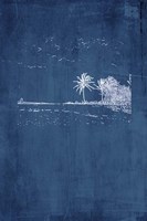 Navy Beach Palm II Fine Art Print