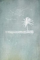Beach Palm I Framed Print