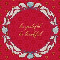 Lotus Motif Wreath Fine Art Print