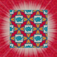 Lotus Tile Colored Fine Art Print