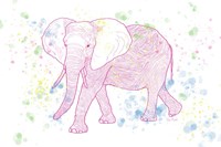 Happy Mama Elephant Fine Art Print