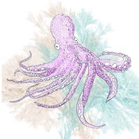 Octopus Purple Framed Print