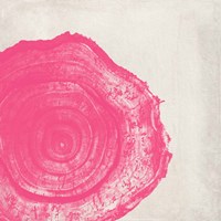 Tree Stump Hot Pink Fine Art Print