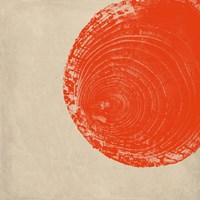 Tree Stump Tangerine Fine Art Print