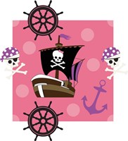 Ahoy Pirate Girl I Fine Art Print