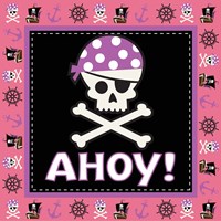 Ahoy Pirate Girl III Fine Art Print