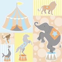 Baby Big Top III Blue Fine Art Print