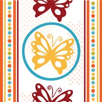 Butterflies and Blooms Playful IX Fine Art Print