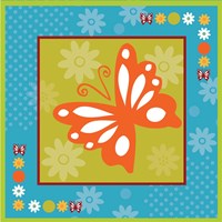 Butterflies and Blooms Playful XII Fine Art Print