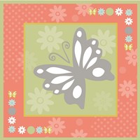 Butterflies and Blooms Tranquil XII Fine Art Print