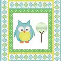 Hoot Blue VIII Fine Art Print