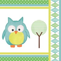 Hoot Blue VI Fine Art Print