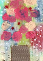 Bright Floral in Vase Fine Art Print