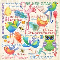 Lil Bird Sampler Fine Art Print