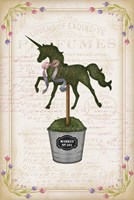 Topiary Unicorn I Fine Art Print