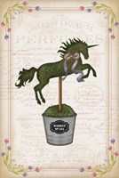 Topiary Unicorn II Fine Art Print