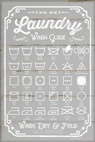 Laundry Wash Guide Fine Art Print