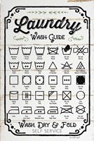 Laundry Wash Guide Fine Art Print