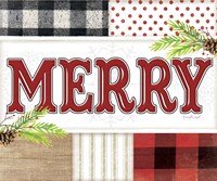 Merry Plaid Fine Art Print
