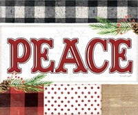 Peace Plaid Fine Art Print