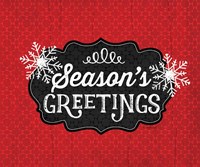 Season's Greetings (black & red) Fine Art Print