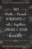 They Broke Bread I Fine Art Print