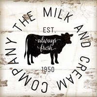 Milk and Cream Company Fine Art Print