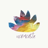 Namaste Lotus Framed Print