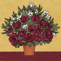 Poppy Bouquet Framed Print