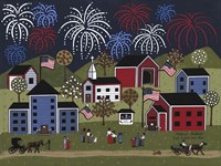 Red White And Blue Fine Art Print