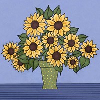 Sunflower Bouquet Framed Print