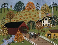 The Country Carriage Ride Fine Art Print