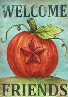 Pumpkin Star Welcome Autumn 2 Fine Art Print
